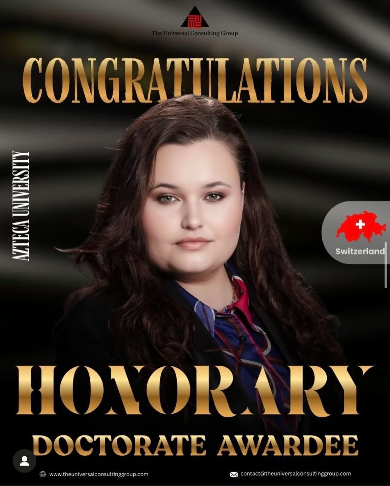 Doctorat Honoraire, Azteca University
