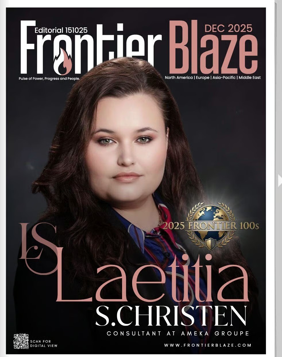 Couverture Frontier Blaze, Décembre 2025